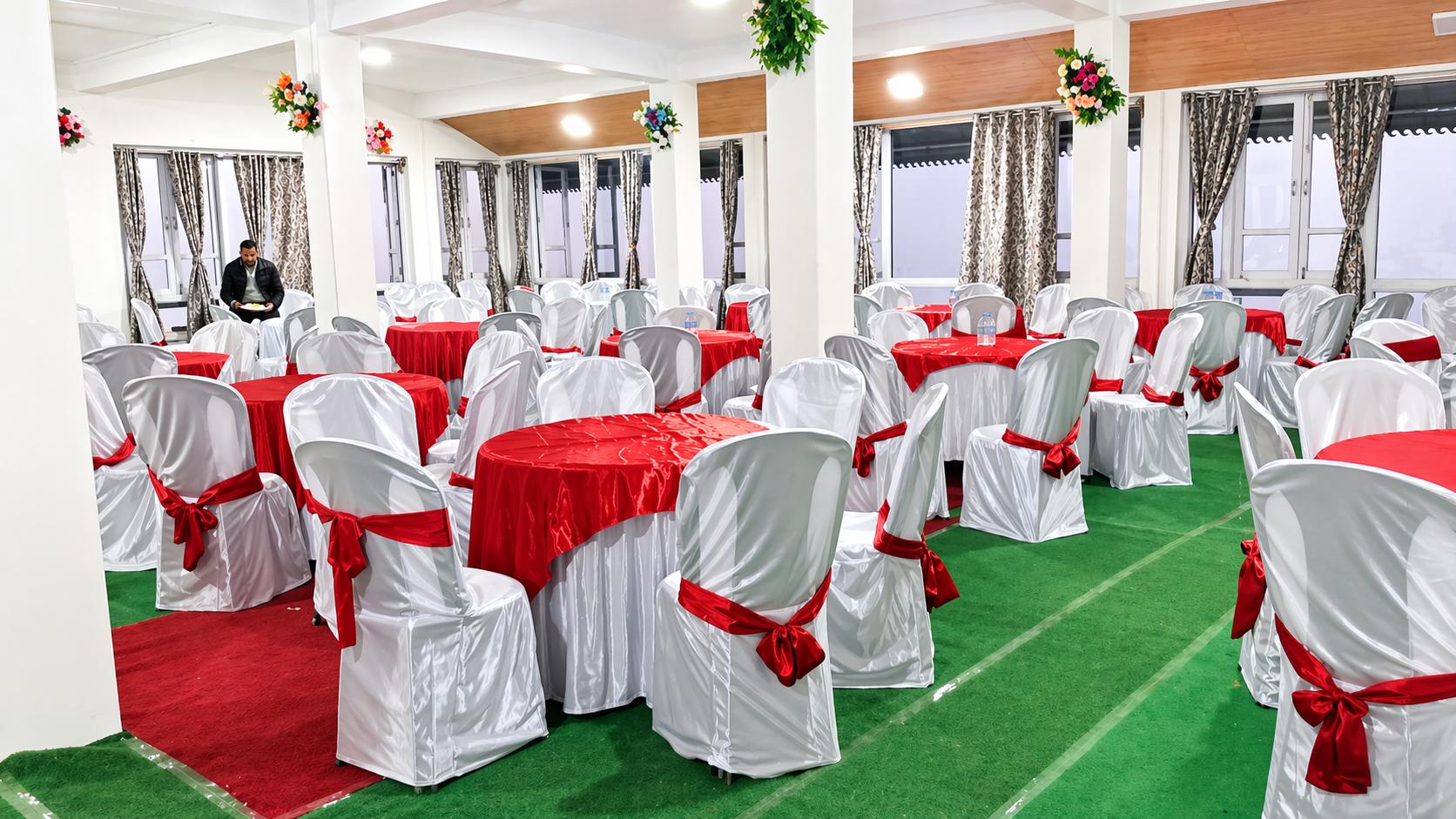 Indoor reception at Yuru Retreat